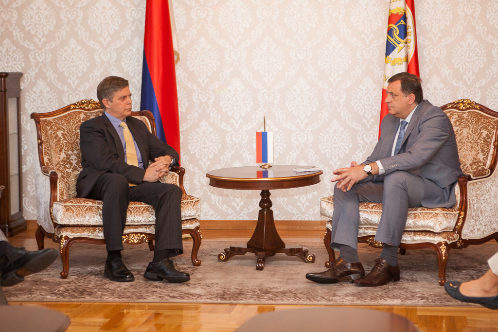 Ambassador Wigemark met with RS President Milorad Dodik in Banja Luka