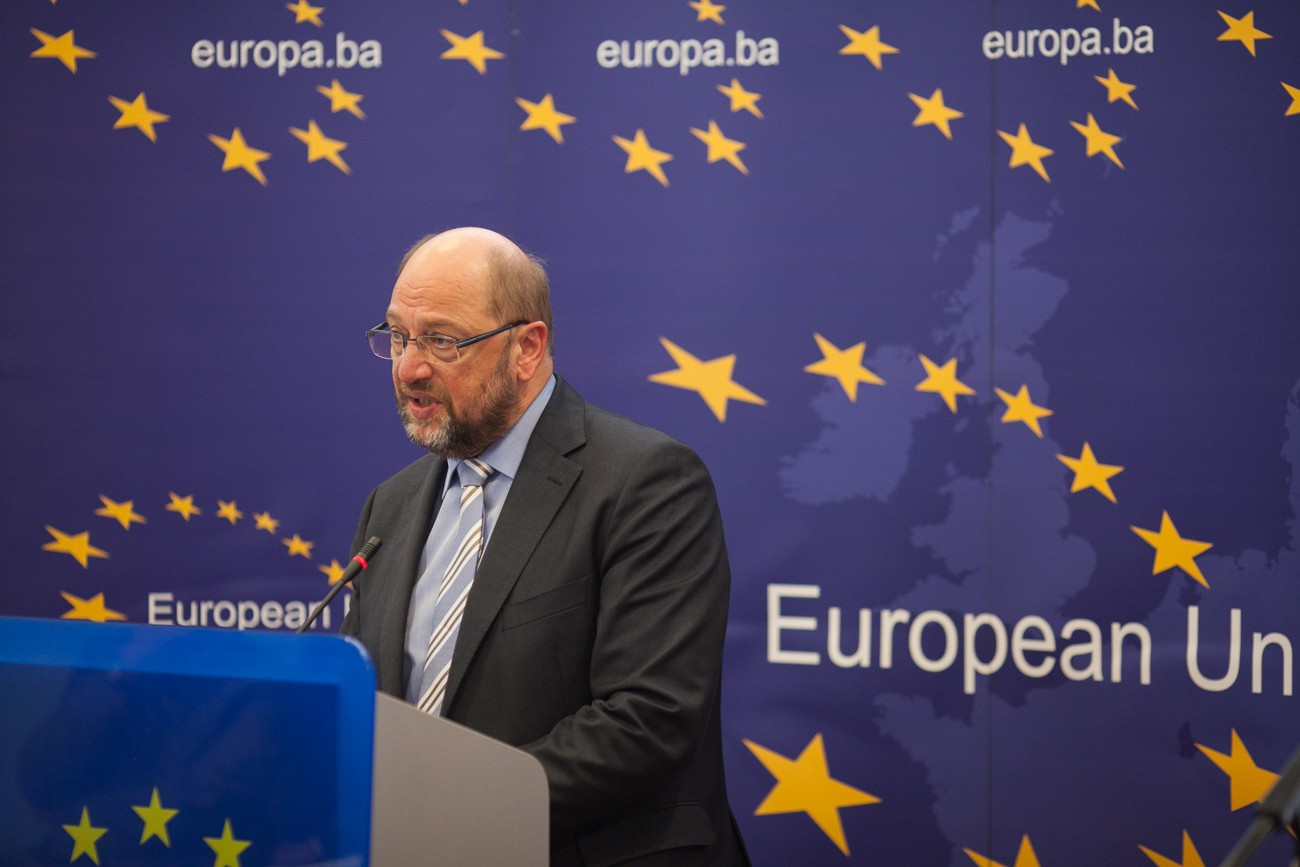 European Parliament President Martin Schulz visited Bosnia and Herzegovina